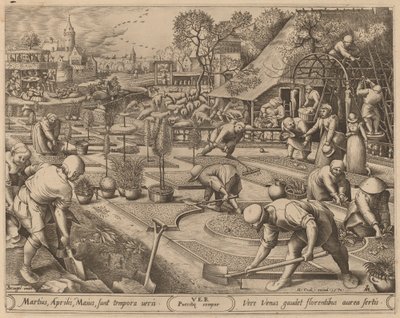 Spring by Pieter van der Heyden after Pieter Bruegel the Elder