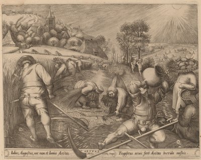 Summer by Pieter van der Heyden after Pieter Bruegel the Elder