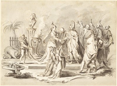 The Marriage of Europe and China by Pietro Antonio Novelli