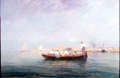 The Ferry by Pietro Fragiacomo