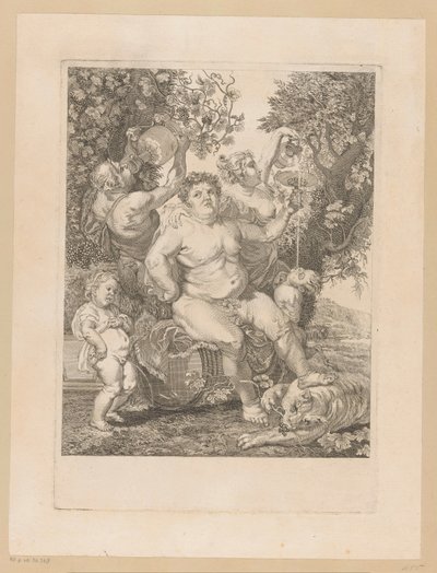 Bacchus on a Wine Barrel by Pietro Peiroleri