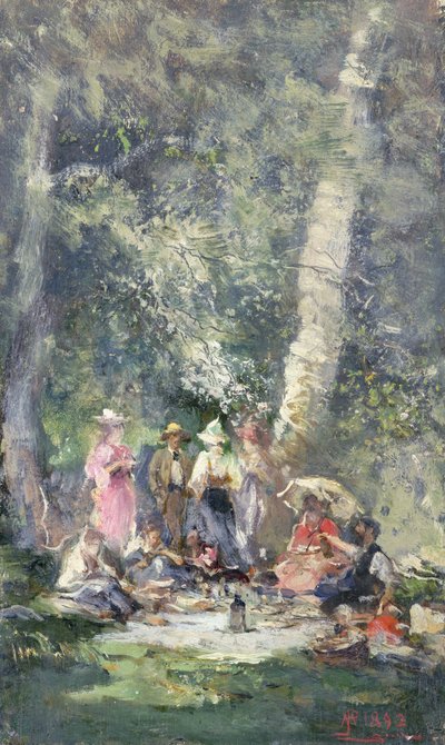 The Picnic by Pompeo Mariani