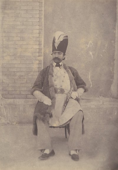 Naser al-Din Shah, ca. 1855-58 by Possibly by Luigi Pesce.