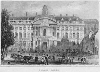 Palace, Liege, 1850 by R. Brice