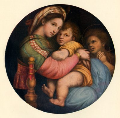 The Madonna Della Sedia by Raffaello Sanzio Raphael