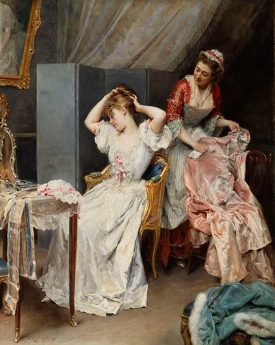 The Toilet by Raimundo de Madrazo y Garreta