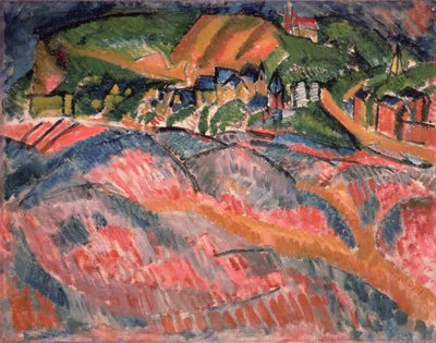 Beach at Sainte Adresse by Raoul Dufy