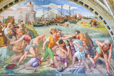 The Battle of Ostia by Raphael (1483 1520)