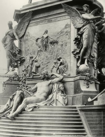 Berlin, Monument to Kaiser Wilhelm I, Base by Reinhold Begas