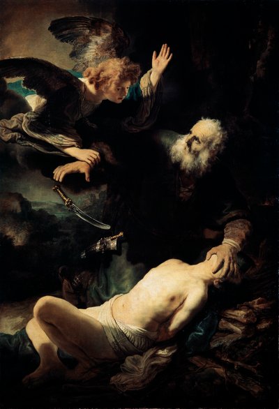 Abraham Sacrificing Isaac by Rembrandt van Rijn