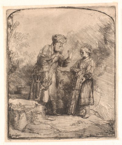 Abraham and Isaac by Rembrandt van Rijn