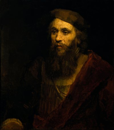 Bearded Man with Cap by Rembrandt van Rijn