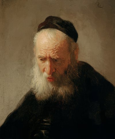 Head of an Old Man by Rembrandt van Rijn