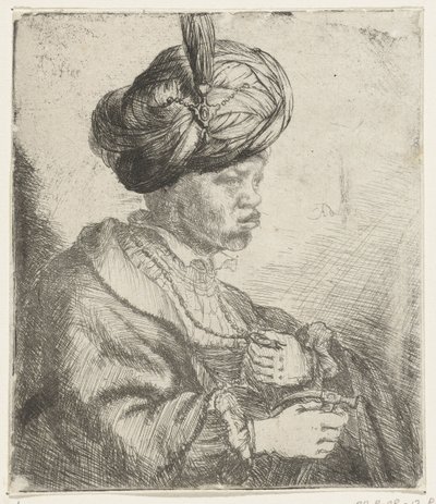 Man with Turban by Rembrandt van Rijn