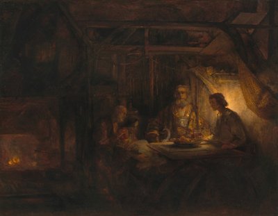 Philemon and Baucis by Rembrandt van Rijn