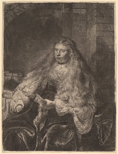 The Great Jewish Bride by Rembrandt van Rijn