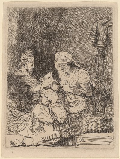 The Holy Family by Rembrandt van Rijn