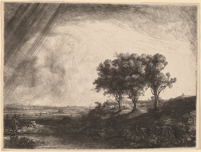 The Three Trees by Rembrandt van Rijn