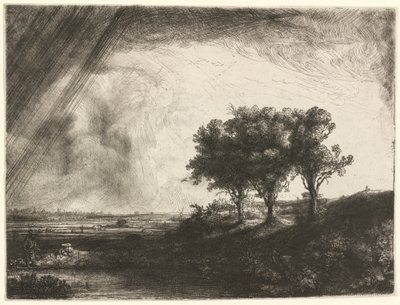 The Three Trees by Rembrandt van Rijn