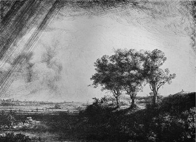 The Three Trees by Rembrandt van Rijn