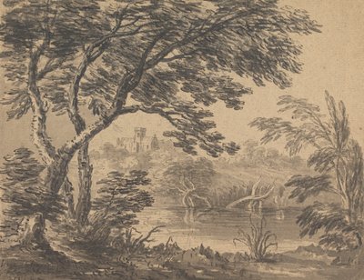 Landscape with Church in Background by Rev. William Gilpin