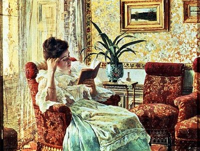 Woman Reading by Ricardo Lopez Cabrera