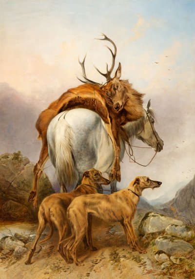 A Pony Carrying a Dead Deer by Richard Ansdell