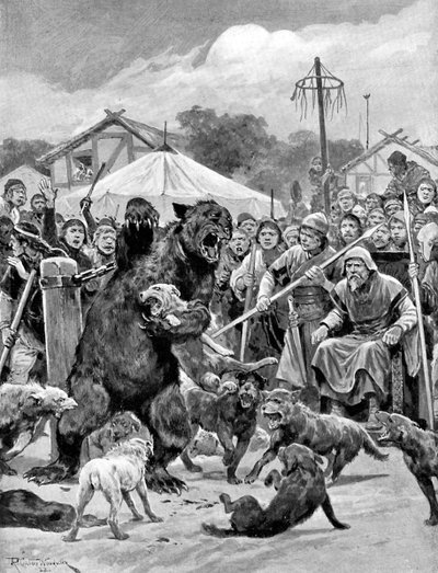 Bear-Baiting in Saxon Times by Richard Caton II Woodville