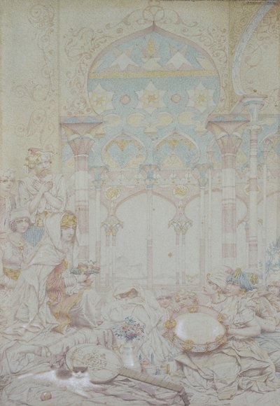 Fantasy in an Egyptian Harem, 1865 by Richard Dadd
