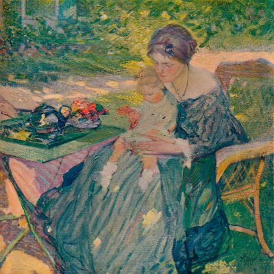 In The Garden by Richard Emile Miller
