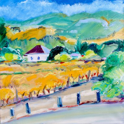 Vineyard in Autumn, Napa, 2020 by Richard Fox