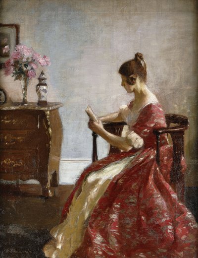 Girl Reading by Richard Jack