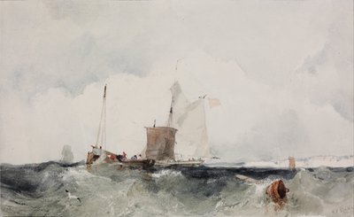 At the English Coast by Richard Parkes Bonington