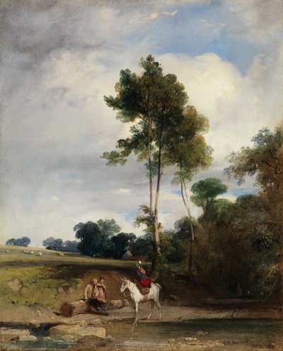 Roadside Halt by Richard Parkes Bonington