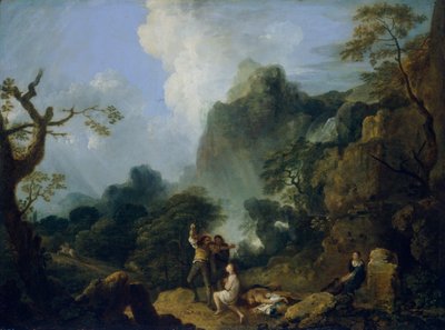 Landscape with Banditti: the murder by Richard Wilson