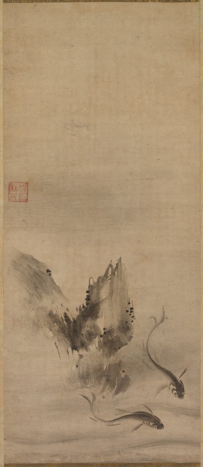 Fish and Rock, Fish and Seaweed by Rinkyo