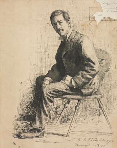 Sketch of Professor Mowotny by Robert A. Eichelberger