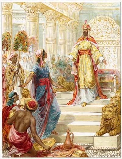 Solomon and the Queen of Sheba by Robert Ambrose Dudley