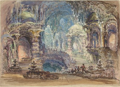Fantastic Pavilions in a Grotto by Robert Caney