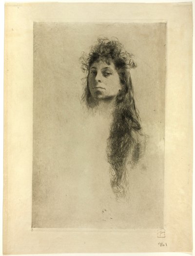 Head of a Girl by Robert Frederick Blum