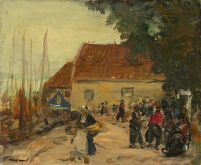 Volendam Street Scene by Robert Henri