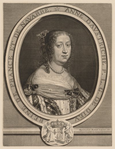 Anne of Austria, Queen of France, 1660 by Robert Nanteuil