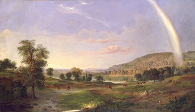 Landscape with Rainbow by Robert Seldon Duncanson