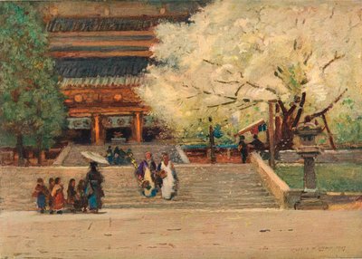 Temple at Nikko, Japan, c1908 by Robert Weir Allan