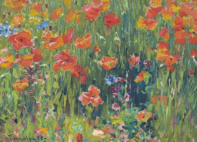 Poppies. 1888 by Robert William Vonnoh