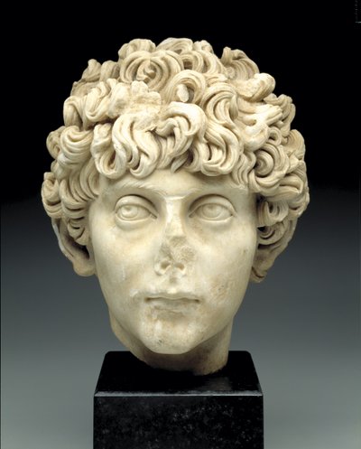 Head of a Roman youth, c.140-170 AD by Roman