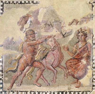 Herakles with the Cretan Bull, Ostia by Roman