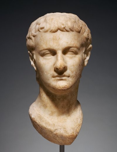 Portrait Head of Caligula, c.40 AD by Roman