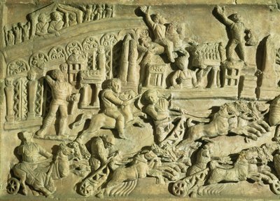 Relief depicting games at the Circus Maximus by Roman