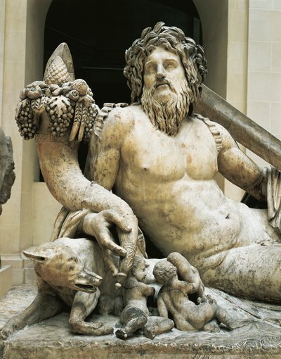 Statue representing the River Tiber by Roman